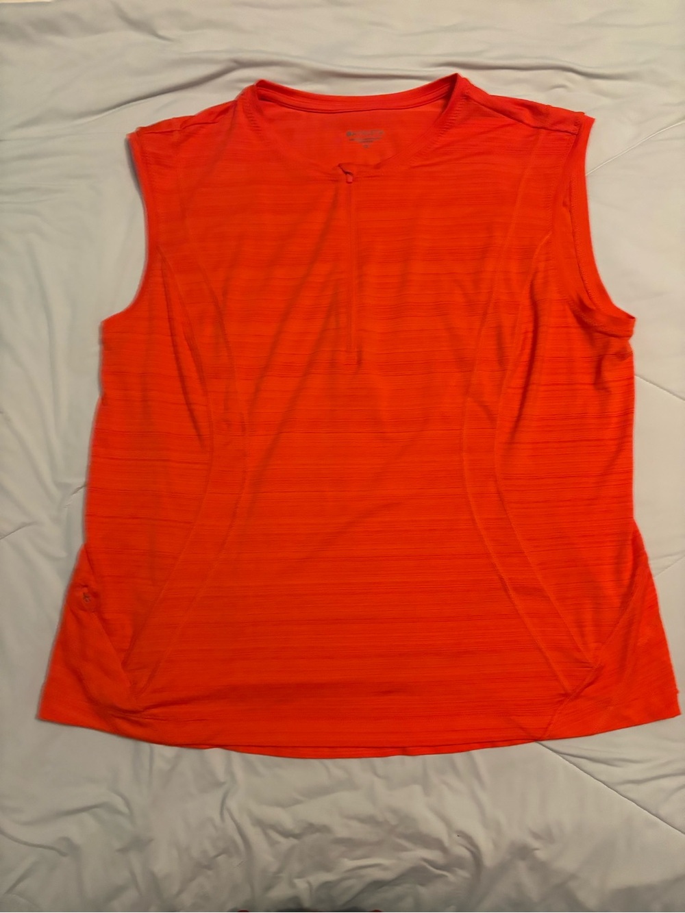 Athleta Women's Bright Orange Sleeveless Athletic Pacifica rashguard